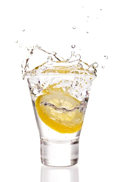 Lemon splashing — Stock Photo, Image