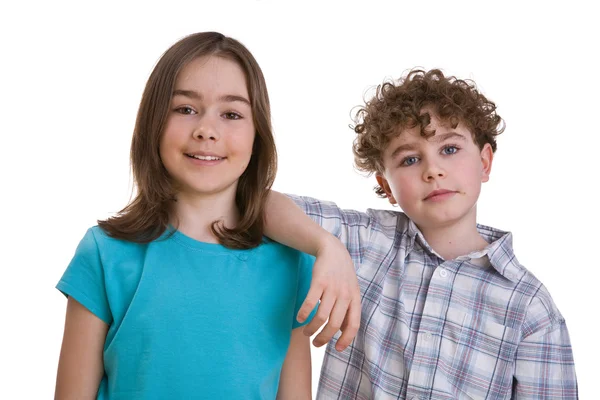 Girl and boy — Stock Photo, Image