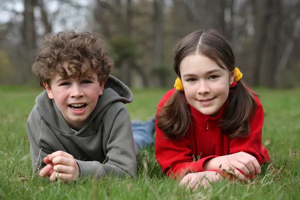 Kids outdoor — Stock Photo, Image