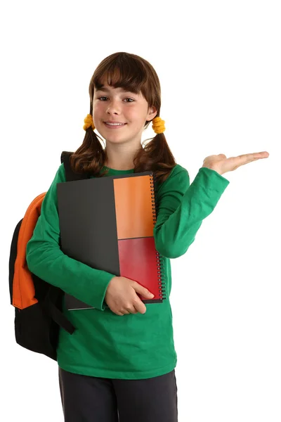 Student holding book — Stock Photo, Image