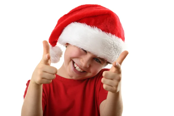 Noel Baba genç çocuk — Stok fotoğraf