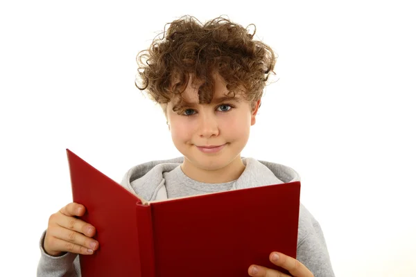 Giovane ragazzo in possesso di libri — Foto Stock