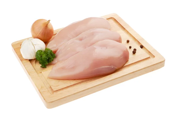 Färsk rå kyckling bröst — Stockfoto