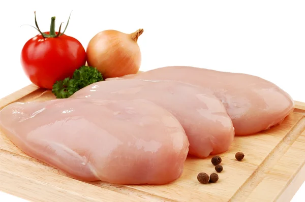 Verse rauwe kip borsten — Stockfoto
