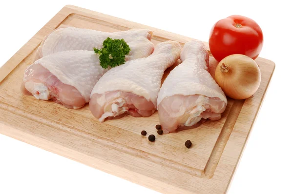 Pernas de frango cru fresco — Fotografia de Stock