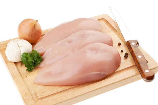 Poitrines de poulet crues fraîches Images De Stock Libres De Droits