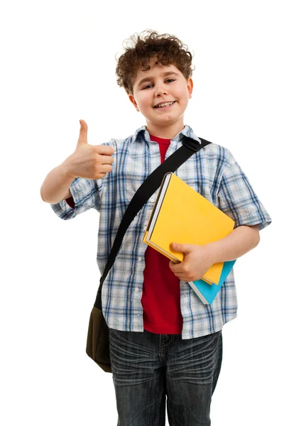 Student with thumbs up — Stock Photo, Image