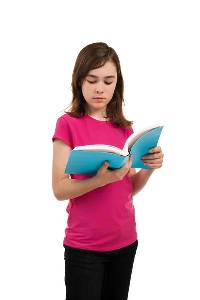 Chica con libro — Foto de Stock