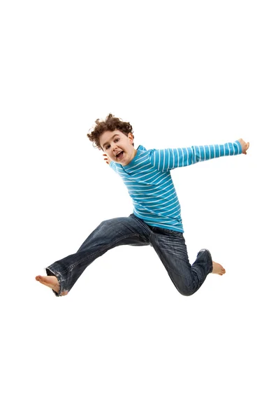 Boy jumping — Stock Photo, Image