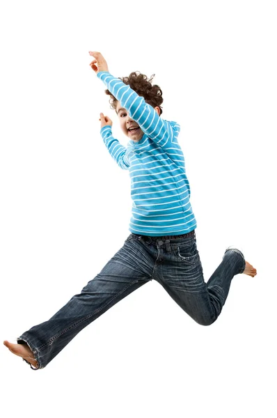 Jungen springen — Stockfoto