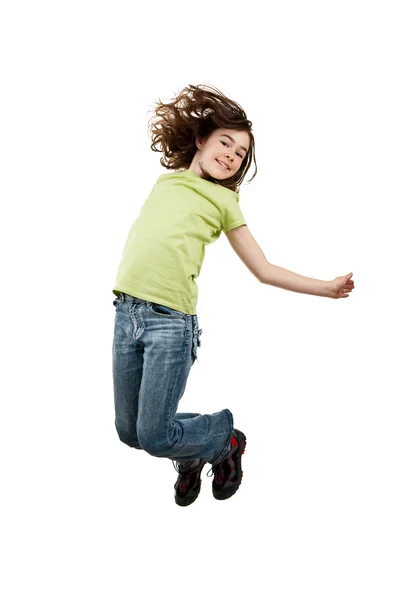 Girl jumping — Stock Photo, Image