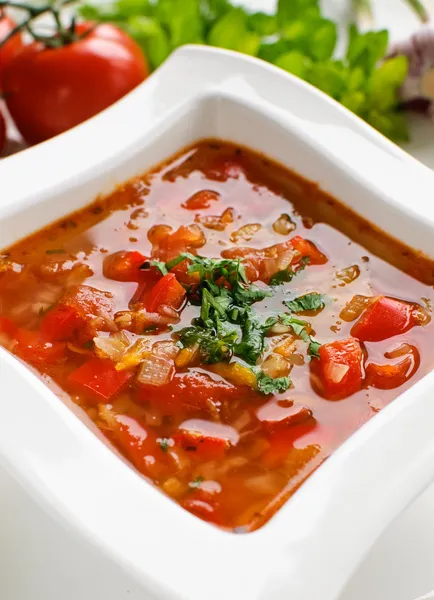 Tomato soup — Stock Photo, Image