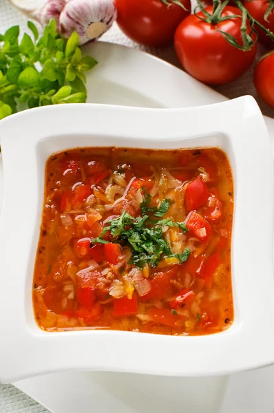 Tomato soup — Stock Photo, Image