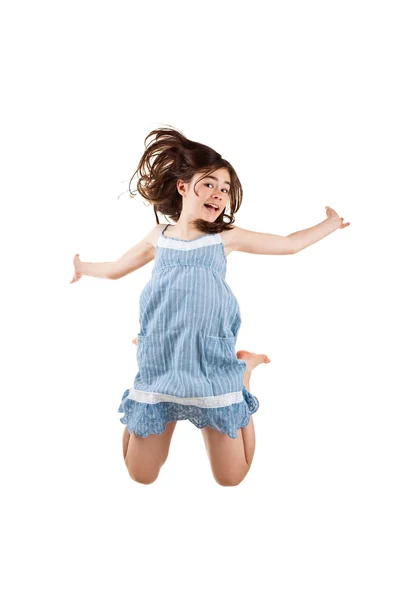 Girl jumping — Stock Photo, Image