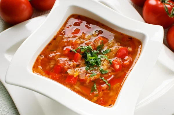 Tomato soup — Stock Photo, Image