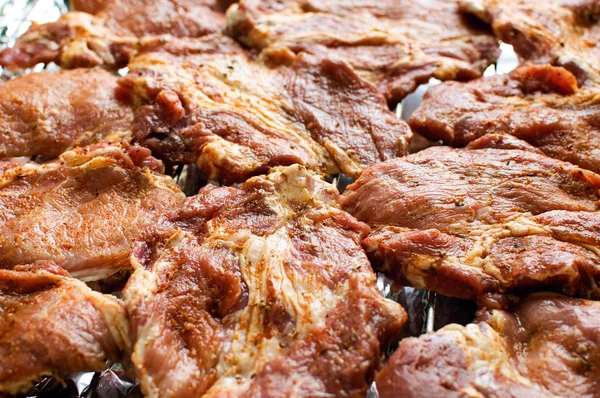 新鲜原料肉准备烧烤 — 图库照片