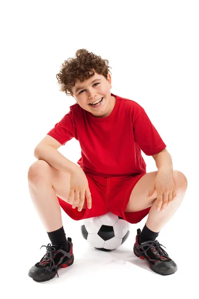 Młody piłkarz — Zdjęcie stockowe
