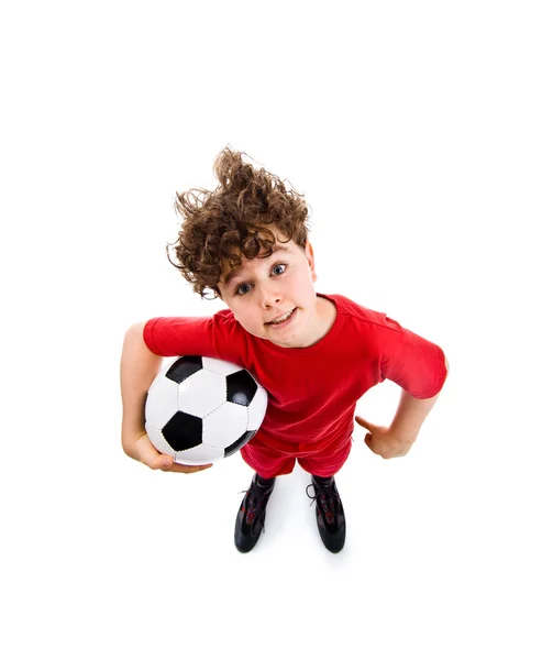 年轻的足球运动员 — 图库照片