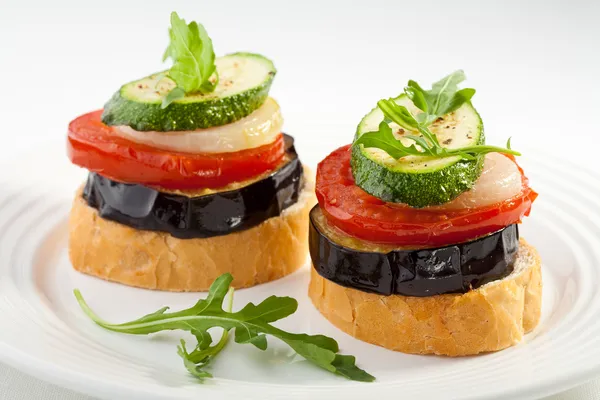 Vegetarian sandwiches — Stock Photo, Image