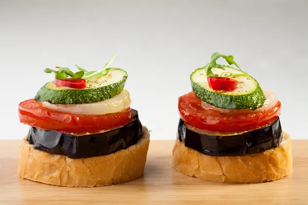 Vegetarian sandwiches — Stock Photo, Image