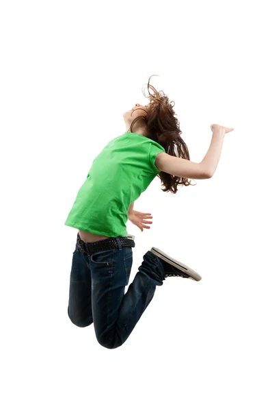 Girl jumping — Stock Photo, Image