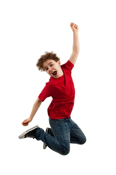 Boy jumping — Stock Photo, Image