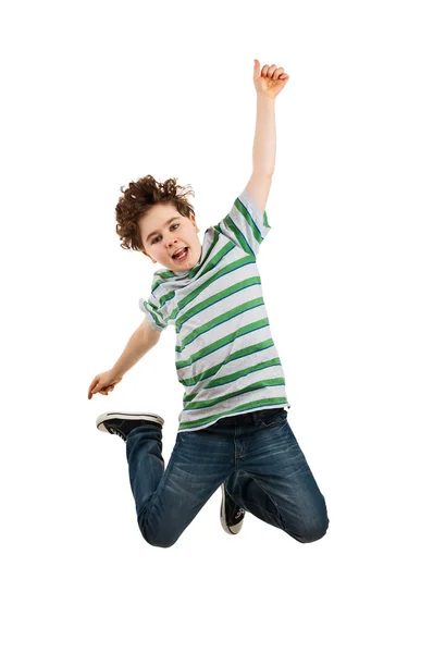 Niño saltando —  Fotos de Stock