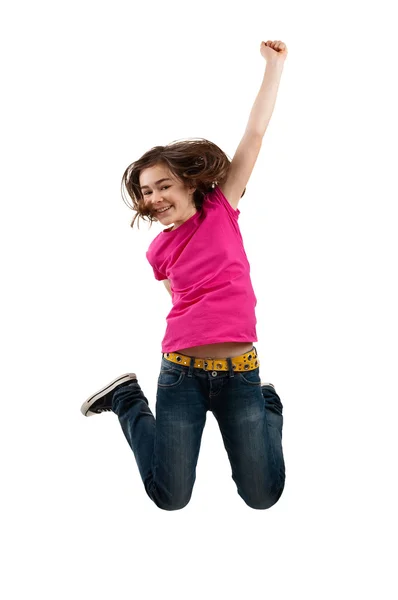 Girl jumping Stock Photo
