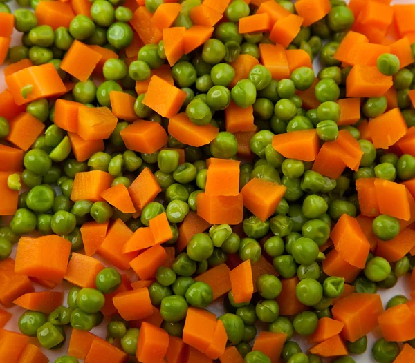 Peas and carrots — Stock Photo, Image