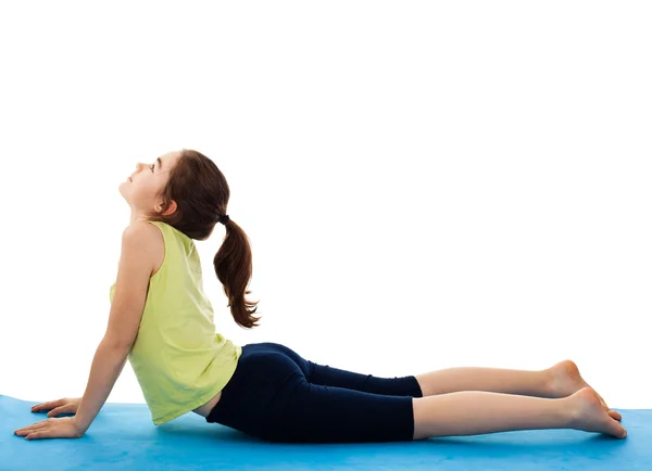 Menina ativa exercício — Fotografia de Stock