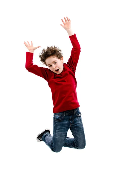 Boy jumping — Stock Photo, Image