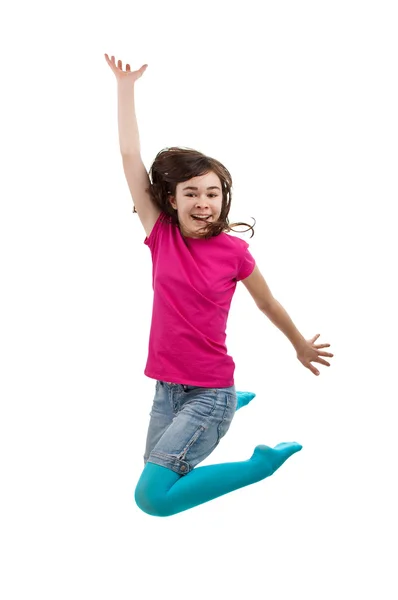 Girl jumping — Stock Photo, Image