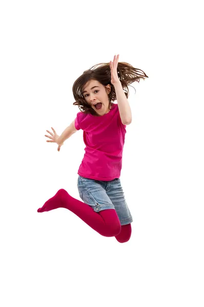 Прыжки девушек — стоковое фото