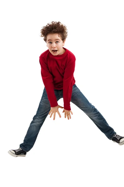 Boy jumping — Stock Photo, Image