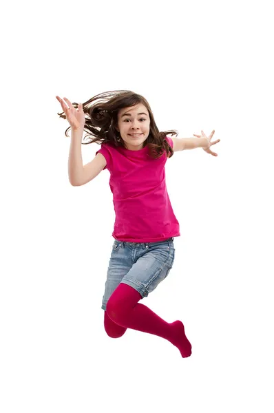 Girl jumping — Stock Photo, Image