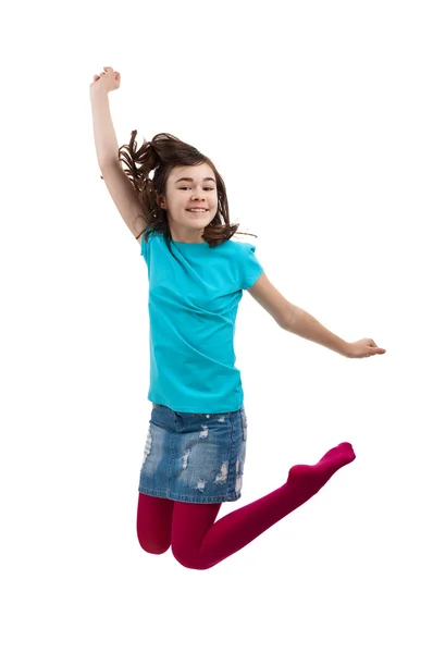 Dziewczyna skoki — Zdjęcie stockowe