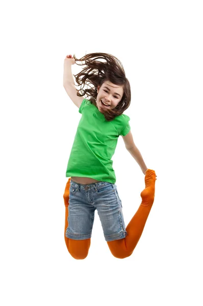 Girl jumping — Stock Photo, Image