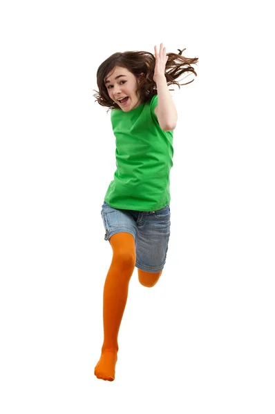 Girl jumping — Stock Photo, Image