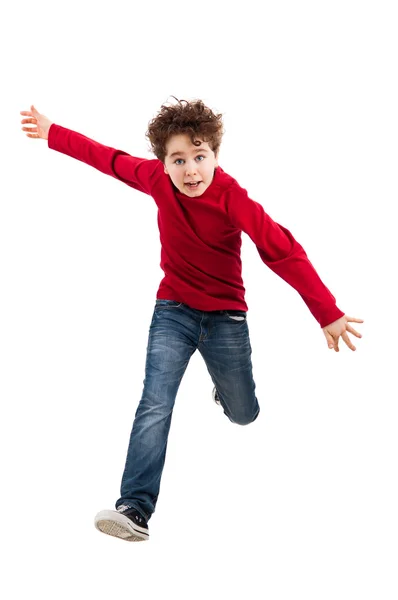 Boy jumping — Stock Photo, Image