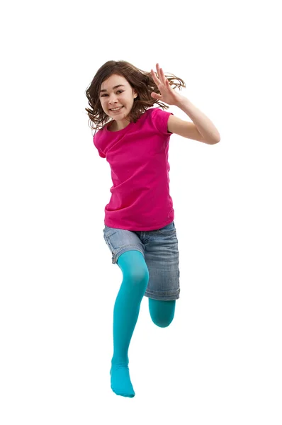 Girl jumping — Stock Photo, Image