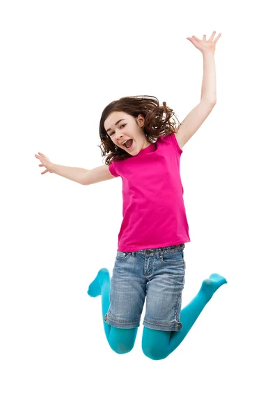 Girl jumping — Stock Photo, Image