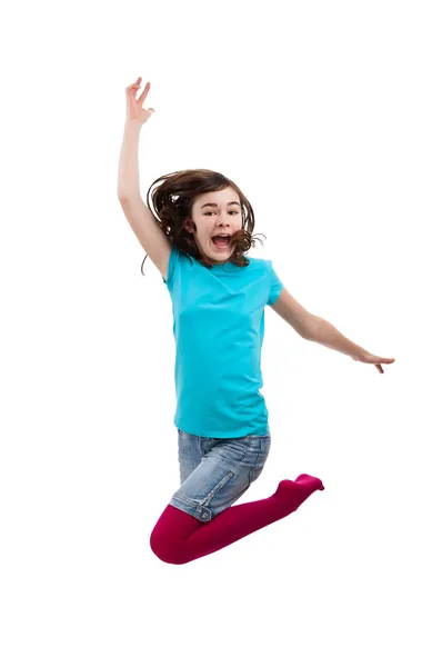 Girl jumping — Stock Photo, Image