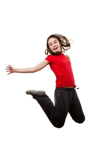 Girl jumping Royalty Free Stock Photos