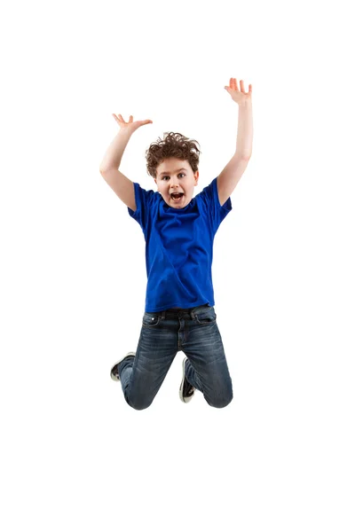 Boy jumping — Stock Photo, Image