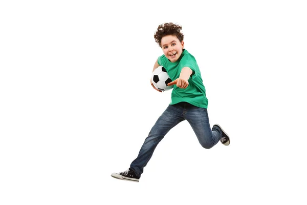 Boy jumping — Stock Photo, Image