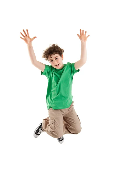 Boy jumping — Stock Photo, Image