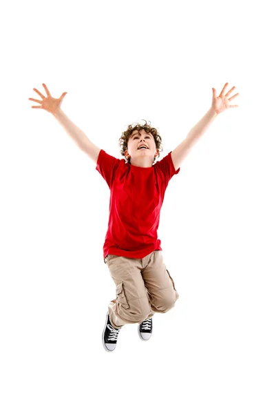 Boy jumping — Stock Photo, Image