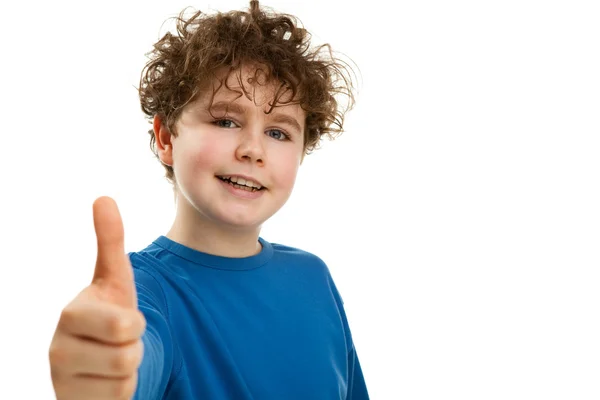 Boy with thumbs up — Stock Photo, Image