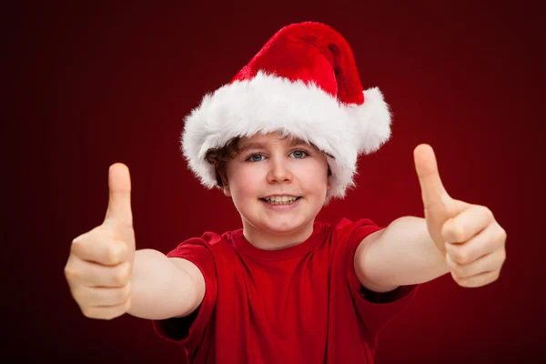 Jongen santa — Stockfoto