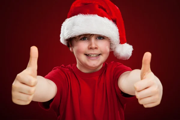 Pojke santa — Stockfoto